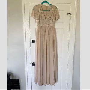 BHLDN Fresna Dress in Oyster